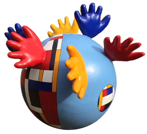 Reminiscence Mondrian im Garten